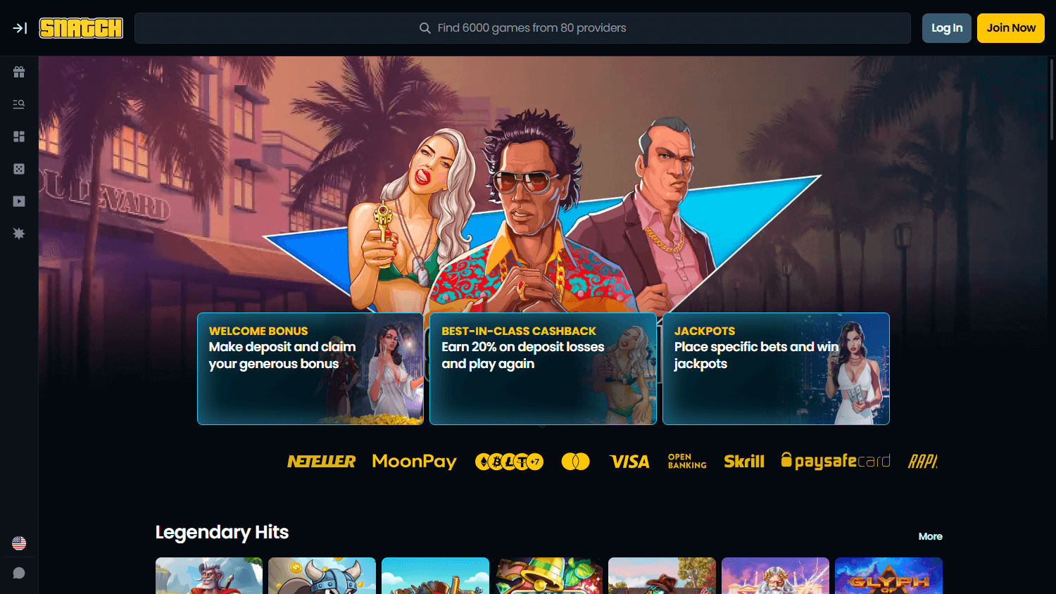 Snatch Casino Desktop screenshot